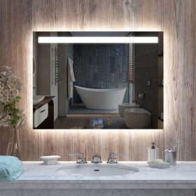 Зеркало с фронтальной и фоновой LED-подсветкой R-16 60x50 см (размер на выбор)