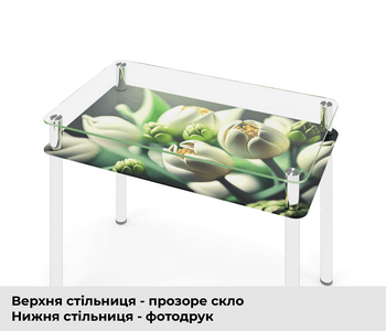 Скляний стіл з фотодруком