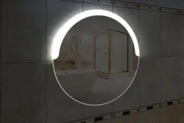 Фоновая подсветка круглого зеркала, вариант подсветки LKB-06