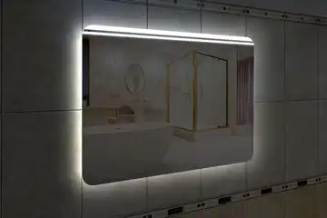 Фоновая подсветка зеркала с закругленными углами, вариант LPB-10 Фоновая подсветка зеркала с закругленными углами, вариант LPB-10