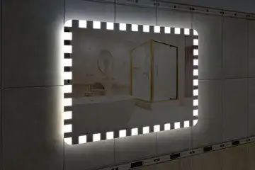 Фоновая подсветка зеркала с закругленными углами, вариант LPB-20 Фоновая подсветка зеркала с закругленными углами, вариант LPB-20