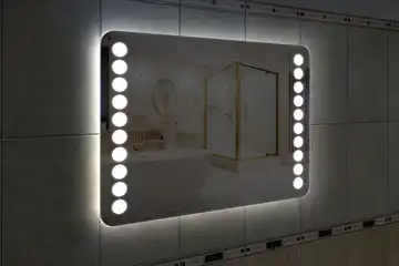 Фронтальна підсвітка дзеркала з закругленими кутами, варіант LPF-18