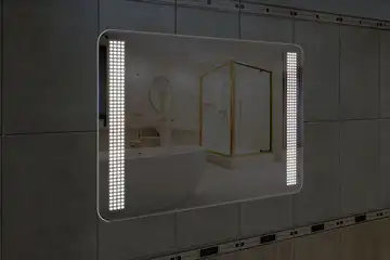 Фронтальная подсветка зеркала с закругленными углами, вариант LPF-20