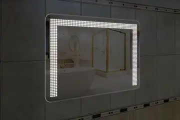 Фронтальная подсветка зеркала с закругленными углами, вариант LPF-26