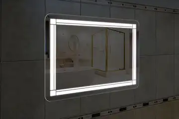 Фронтальная подсветка зеркала с закругленными углами, вариант LPF-30