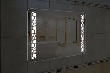 Фронтальная подсветка зеркала с закругленными углами, вариант LPF-40