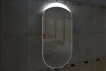 Фоновая подсветка овального зеркала (форма Стадион), вариант подсветки LSB-12v
