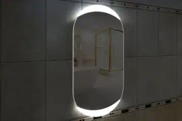 Фоновая подсветка овального зеркала (форма Стадион), вариант подсветки LSB-13v
